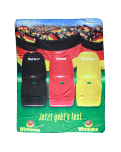 Wittmann Fleece-Decke "Jetzt geht's los"